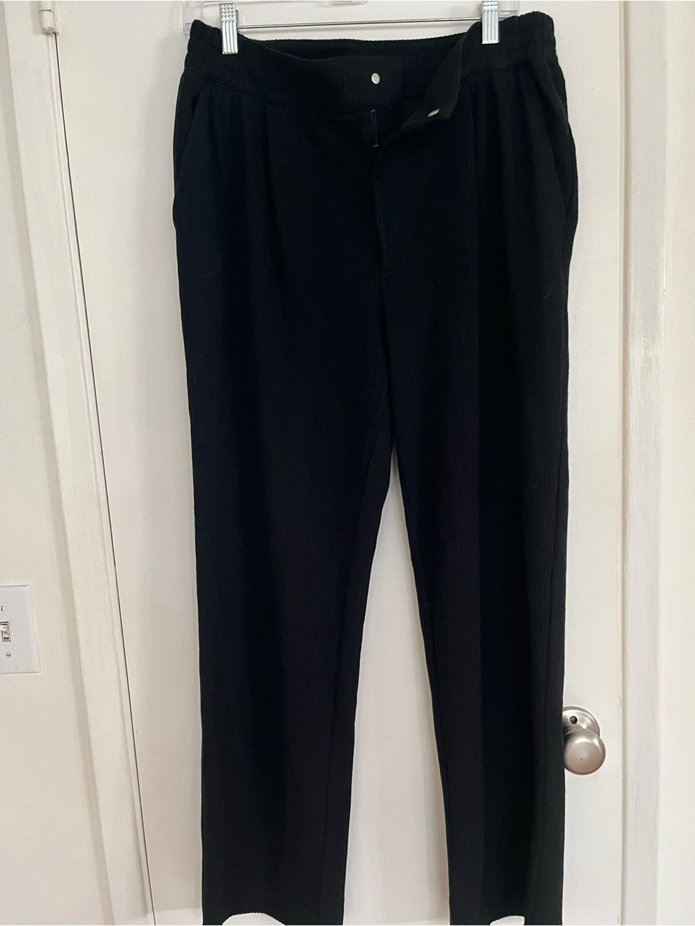 Varley Black Men's Trousers - Relaxed Straight Cut